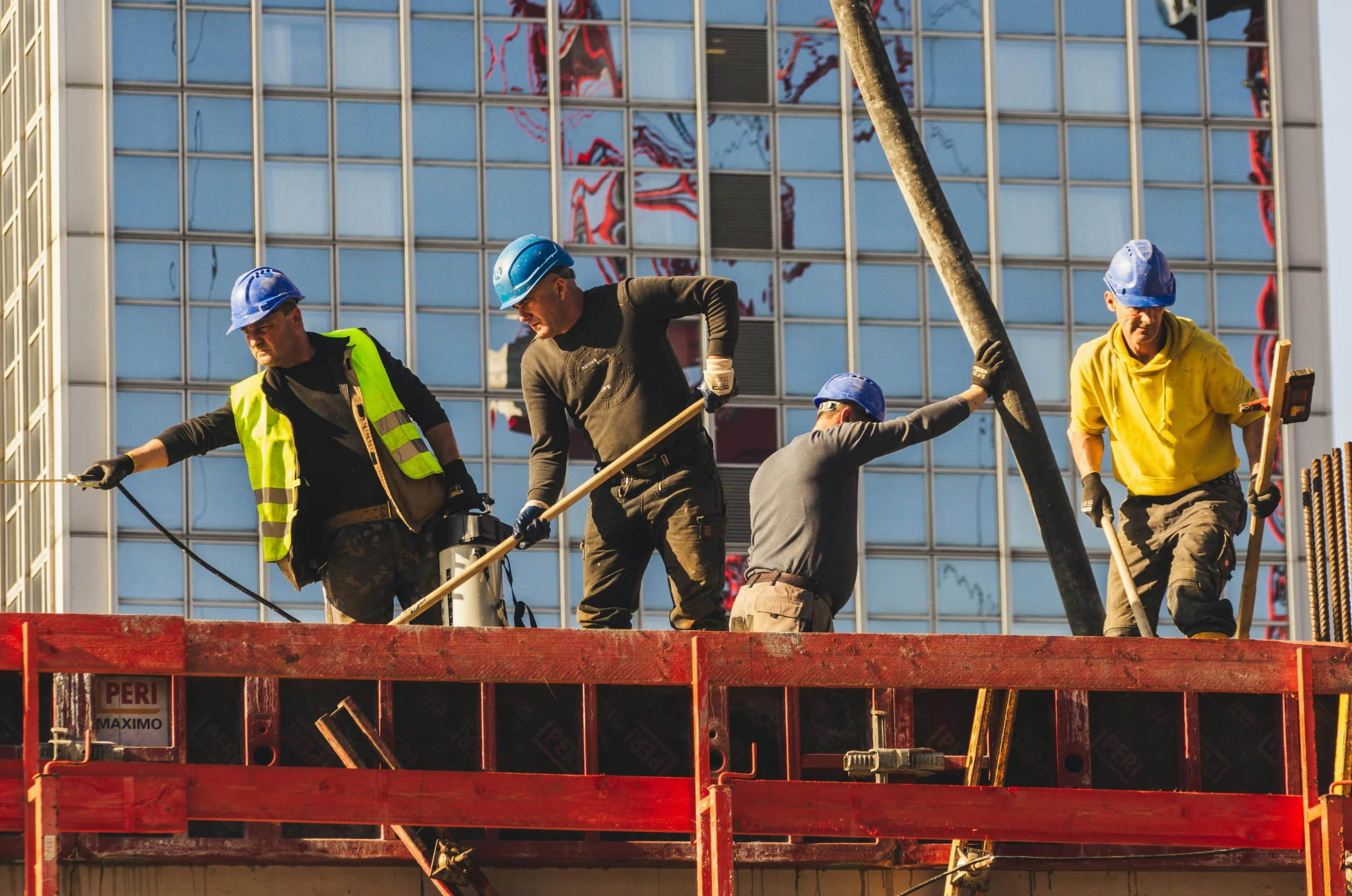 N.Sani crew working on an active job site