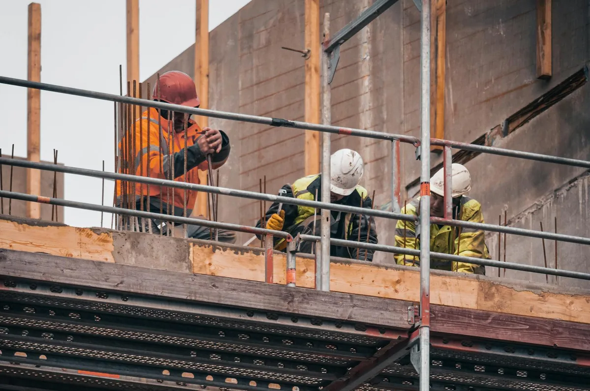 Workers on site